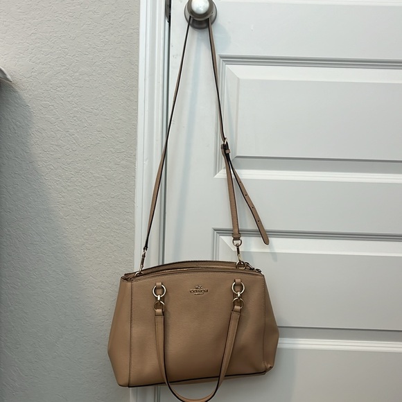 MUST GO! LAST CHANCE! - offer now! - Tan Coach Purse with Removable Strap - Picture 7 of 8